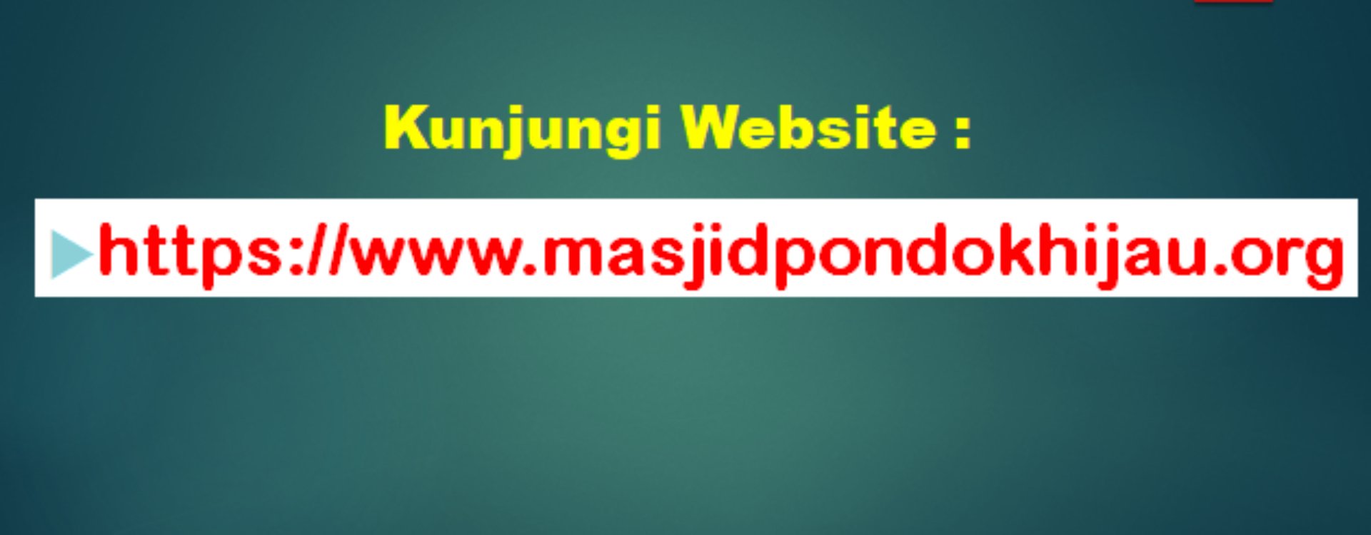 Website Masjid Pondok Hijau